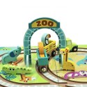 TOOKY TOY DREWNIANY POCIĄG KOLEJKA ZOO CIUCHCIA NA MAGNES TOR W WALIZCE Tooky Toy