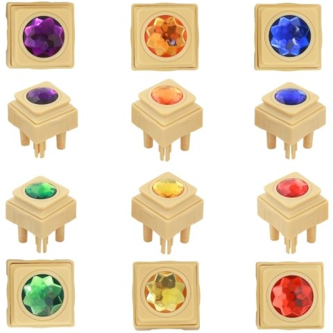 MASTERKIDZ Akrylowe Kolorowe Diamenciki Do Tablicy Naukowej STEM 72 Sztuki Masterkidz MASTERKIDZ Akrylowe Kolorowe Diamenciki Do Tablicy Naukowej STEM 72 Sztuki Masterkidz