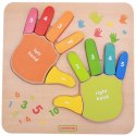 MASTERKIDZ Edukacyjna Tabliczka Drewniana Liczenie Na Palcach Masterkidz MASTERKIDZ Edukacyjna Tabliczka Drewniana Liczenie Na Palcach Masterkidz