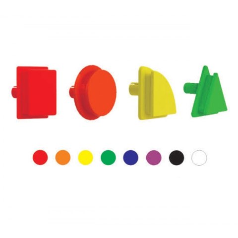 MASTERKIDZ Geometryczne Elementy 8 Kolorów 256 szt Akcesoria do tablic STEM Masterkidz MASTERKIDZ Geometryczne Elementy 8 Kolorów 256 szt Akcesoria do tablic STEM Masterkidz