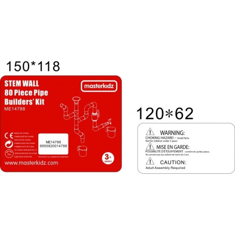 MASTERKIDZ System Rur Do Tablicy STEM 80 elementów Masterkidz MASTERKIDZ System Rur Do Tablicy STEM 80 elementów Masterkidz