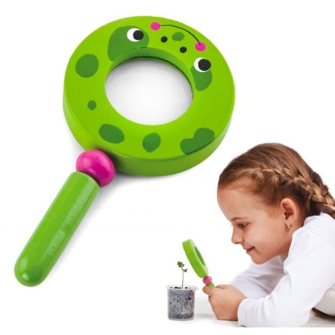 VIGA Drewniana Lupa Dla Dzieci Żabka Viga Toys VIGA Drewniana Lupa Dla Dzieci Żabka Viga Toys