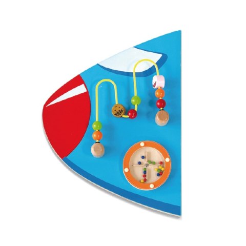 VIGA Drewniana Tablica Sensoryczna Manipulacyjna Samolot Certyfikat FSC Montessori Viga Toys VIGA Drewniana Tablica Sensoryczna Manipulacyjna Samolot Certyfikat FSC Montessori Viga Toys