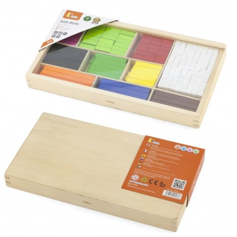 VIGA Drewniane Patyczki Edukacyjne Matematyczne Klocki Cuisenaire'a Viga Toys VIGA Drewniane Patyczki Edukacyjne Matematyczne Klocki Cuisenaire'a Viga Toys