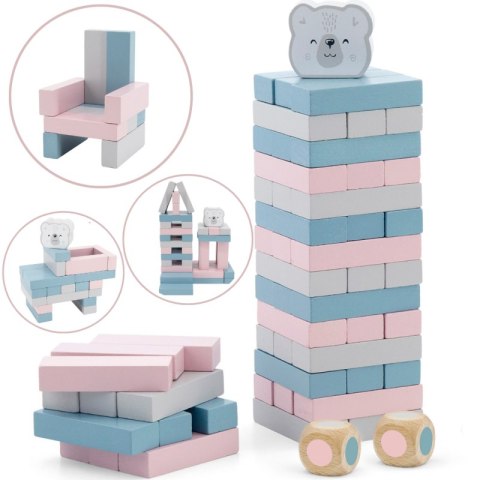 VIGA PolarB Drewniana Gra Wieża Układanka Pastelowa Viga Toys VIGA PolarB Drewniana Gra Wieża Układanka Pastelowa Viga Toys