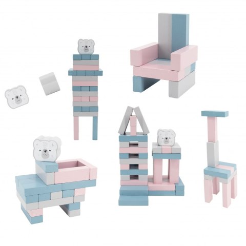 VIGA PolarB Drewniana Gra Wieża Układanka Pastelowa Viga Toys VIGA PolarB Drewniana Gra Wieża Układanka Pastelowa Viga Toys