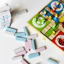 VIGA PolarB Drewniana Gra Wieża Układanka Pastelowa Viga Toys
