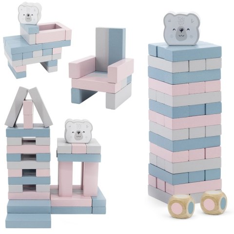 VIGA PolarB Drewniana Gra Wieża Układanka Pastelowa Viga Toys VIGA PolarB Drewniana Gra Wieża Układanka Pastelowa Viga Toys