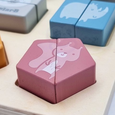 VIGA PolarB Drewniana Układanka Klocki - Zwierzątka Viga Toys VIGA PolarB Drewniana Układanka Klocki - Zwierzątka Viga Toys