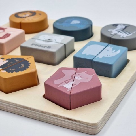 VIGA PolarB Drewniana Układanka Klocki - Zwierzątka Viga Toys VIGA PolarB Drewniana Układanka Klocki - Zwierzątka Viga Toys