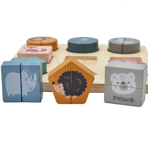 VIGA PolarB Drewniana Układanka Klocki - Zwierzątka Viga Toys VIGA PolarB Drewniana Układanka Klocki - Zwierzątka Viga Toys