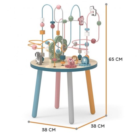 VIGA PolarB Drewniany Stolik Edukacyjny Manipulacyjny Przeplatanka Montessori Viga Toys VIGA PolarB Drewniany Stolik Edukacyjny Manipulacyjny Przeplatanka Montessori Viga Toys