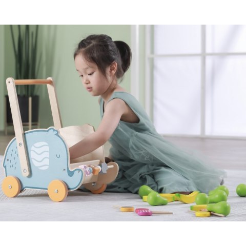 VIGA PolarB Drewniany Wózek 2w1 Chodzik Pchacz Słonik Viga Toys VIGA PolarB Drewniany Wózek 2w1 Chodzik Pchacz Słonik Viga Toys
