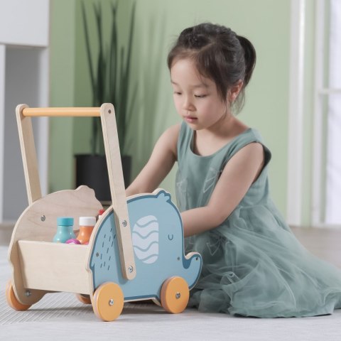 VIGA PolarB Drewniany Wózek 2w1 Chodzik Pchacz Słonik Viga Toys VIGA PolarB Drewniany Wózek 2w1 Chodzik Pchacz Słonik Viga Toys