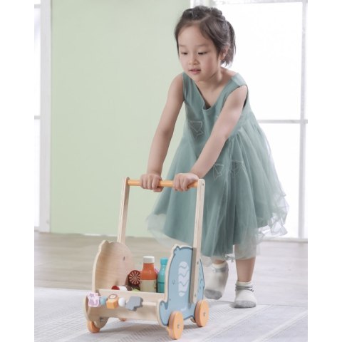 VIGA PolarB Drewniany Wózek 2w1 Chodzik Pchacz Słonik Viga Toys VIGA PolarB Drewniany Wózek 2w1 Chodzik Pchacz Słonik Viga Toys