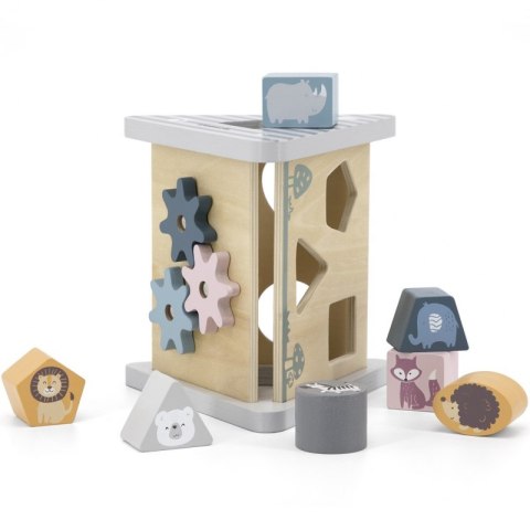 VIGA PolarB Drewniany sorter z klockami piramida Układanka Viga Toys VIGA PolarB Drewniany sorter z klockami piramida Układanka Viga Toys