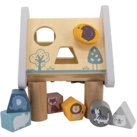 VIGA PolarB Drewniany sorter z klockami piramida Układanka Viga Toys VIGA PolarB Drewniany sorter z klockami piramida Układanka Viga Toys