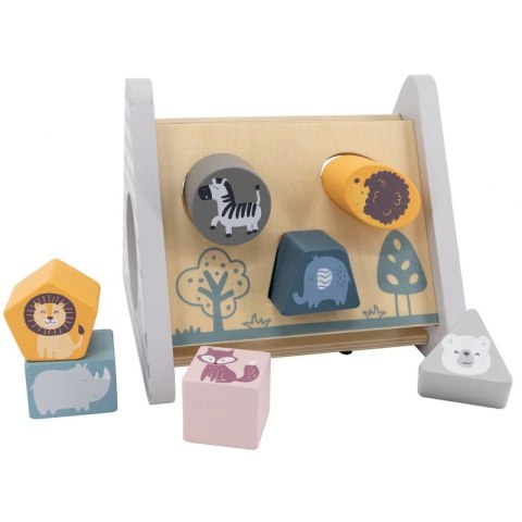 VIGA PolarB Drewniany sorter z klockami piramida Układanka Viga Toys VIGA PolarB Drewniany sorter z klockami piramida Układanka Viga Toys