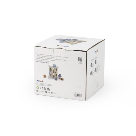 VIGA PolarB Drewniany sorter z klockami piramida Układanka Viga Toys VIGA PolarB Drewniany sorter z klockami piramida Układanka Viga Toys