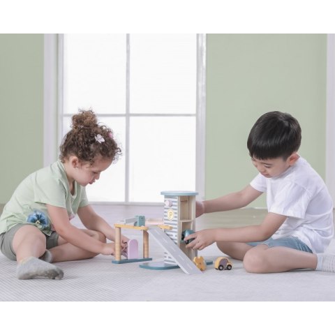 VIGA PolarB Parking Garaż z Helikopterem i samochodzikami Viga Toys VIGA PolarB Parking Garaż z Helikopterem i samochodzikami Viga Toys