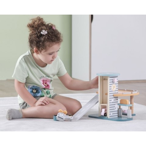 VIGA PolarB Parking Garaż z Helikopterem i samochodzikami Viga Toys VIGA PolarB Parking Garaż z Helikopterem i samochodzikami Viga Toys