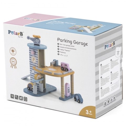 VIGA PolarB Parking Garaż z Helikopterem i samochodzikami Viga Toys VIGA PolarB Parking Garaż z Helikopterem i samochodzikami Viga Toys