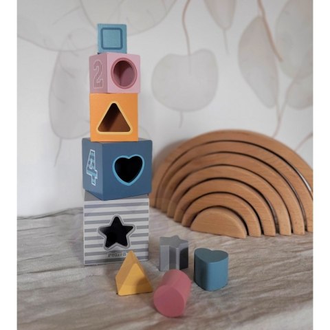VIGA PolarB Piramidka Układanka edukacyjna Sorter Kostki Klocki Viga Toys VIGA PolarB Piramidka Układanka edukacyjna Sorter Kostki Klocki Viga Toys