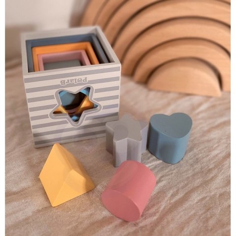 VIGA PolarB Piramidka Układanka edukacyjna Sorter Kostki Klocki Viga Toys VIGA PolarB Piramidka Układanka edukacyjna Sorter Kostki Klocki Viga Toys