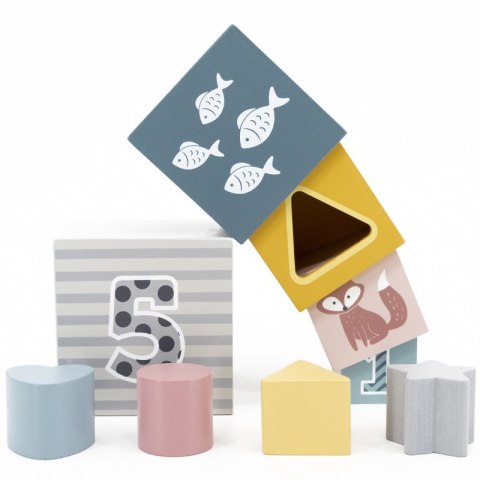 VIGA PolarB Piramidka Układanka edukacyjna Sorter Kostki Klocki Viga Toys VIGA PolarB Piramidka Układanka edukacyjna Sorter Kostki Klocki Viga Toys