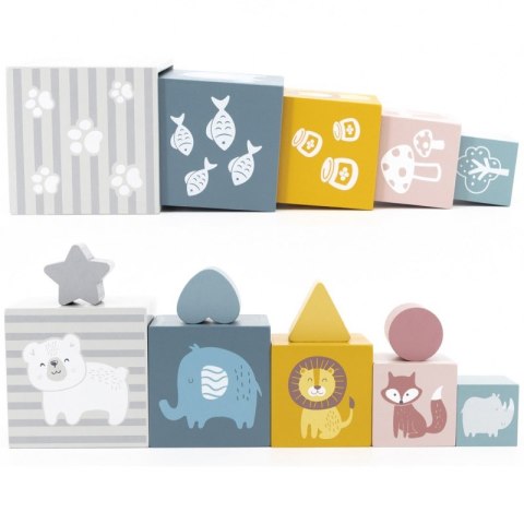 VIGA PolarB Piramidka Układanka edukacyjna Sorter Kostki Klocki Viga Toys VIGA PolarB Piramidka Układanka edukacyjna Sorter Kostki Klocki Viga Toys