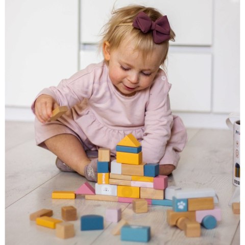 VIGA PolarB Zestaw drewnianych klocków w wiaderku - 60 elementów Viga Toys VIGA PolarB Zestaw drewnianych klocków w wiaderku - 60 elementów Viga Toys