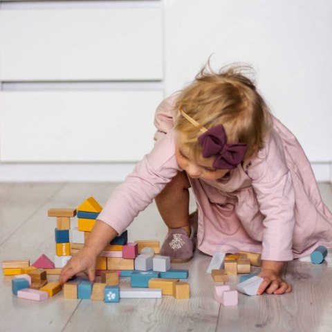 VIGA PolarB Zestaw drewnianych klocków w wiaderku - 60 elementów Viga Toys VIGA PolarB Zestaw drewnianych klocków w wiaderku - 60 elementów Viga Toys