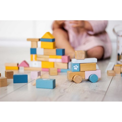 VIGA PolarB Zestaw drewnianych klocków w wiaderku - 60 elementów Viga Toys VIGA PolarB Zestaw drewnianych klocków w wiaderku - 60 elementów Viga Toys
