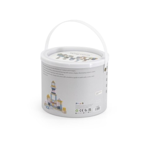 VIGA PolarB Zestaw drewnianych klocków w wiaderku - 60 elementów Viga Toys VIGA PolarB Zestaw drewnianych klocków w wiaderku - 60 elementów Viga Toys