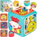WOOPIE BABY Interaktywna Kostka Sensoryczna Edukacyjna Montessori Sorter 6w1 Woopie Baby