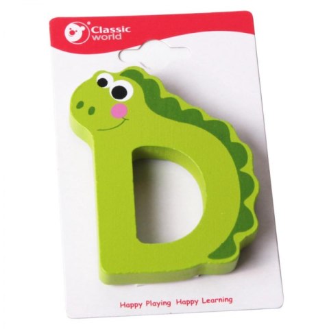 CLASSIC WORLD Drewniana Literka D Classic World CLASSIC WORLD Drewniana Literka D Classic World