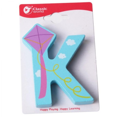 CLASSIC WORLD Drewniana Literka K Classic World CLASSIC WORLD Drewniana Literka K Classic World