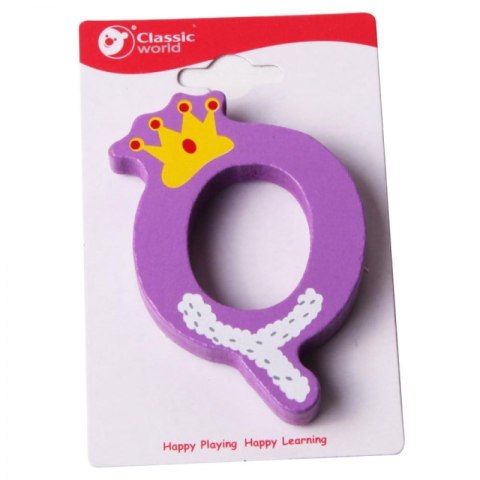 CLASSIC WORLD Drewniana Literka Q Classic World CLASSIC WORLD Drewniana Literka Q Classic World