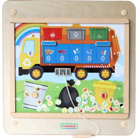 MASTERKIDZ Tablica Edukacyjna Segregacja Odpadów Montessori Masterkidz MASTERKIDZ Tablica Edukacyjna Segregacja Odpadów Montessori Masterkidz