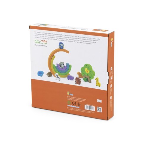 VIGA Drewniana Tęcza Układanka Klocki Kreatywne Montessori Viga Toys VIGA Drewniana Tęcza Układanka Klocki Kreatywne Montessori Viga Toys