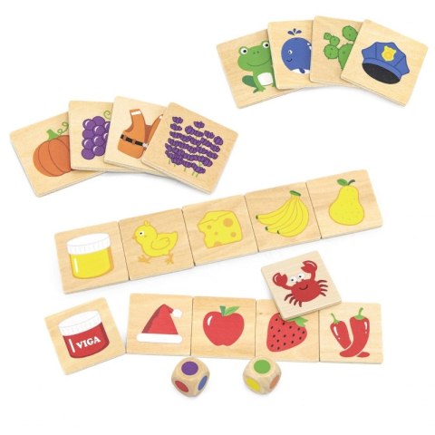 VIGA Gra Edukacyjna Drewniana Układanka Sortuj Dopasuj Kolory i Kształty 38 el. Montessori Viga Toys VIGA Gra Edukacyjna Drewniana Układanka Sortuj Dopasuj Kolory i Kształty 38 el. Montessori Viga Toys