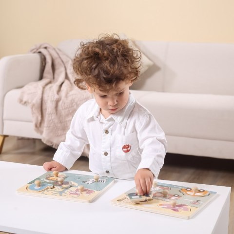 VIGA PolarB Drewniane Puzzle Zwierzęta z Pinezkami Viga Toys VIGA PolarB Drewniane Puzzle Zwierzęta z Pinezkami Viga Toys