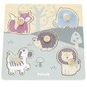 VIGA PolarB Drewniane Puzzle Zwierzęta z Pinezkami Viga Toys VIGA PolarB Drewniane Puzzle Zwierzęta z Pinezkami Viga Toys