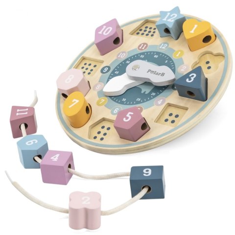 VIGA PolarB Sorter Kształtów Zegar nawlekanka Montessori Viga Toys VIGA PolarB Sorter Kształtów Zegar nawlekanka Montessori Viga Toys