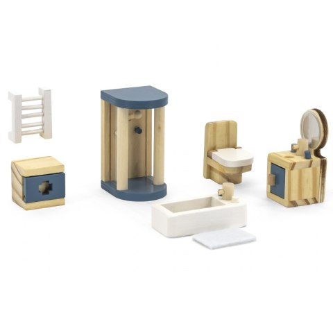 VIGA PolarB Zestaw Mebelków do Domku dla Lalek Łazienka Viga Toys VIGA PolarB Zestaw Mebelków do Domku dla Lalek Łazienka Viga Toys