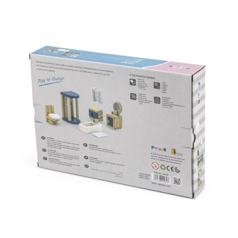VIGA PolarB Zestaw Mebelków do Domku dla Lalek Łazienka Viga Toys VIGA PolarB Zestaw Mebelków do Domku dla Lalek Łazienka Viga Toys