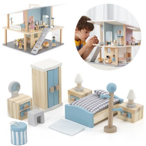 VIGA PolarB Zestaw Mebelków do Domku dla Lalek Sypialnia Viga Toys VIGA PolarB Zestaw Mebelków do Domku dla Lalek Sypialnia Viga Toys