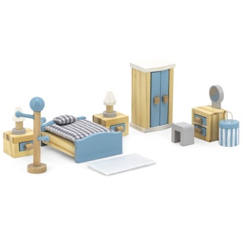 VIGA PolarB Zestaw Mebelków do Domku dla Lalek Sypialnia Viga Toys VIGA PolarB Zestaw Mebelków do Domku dla Lalek Sypialnia Viga Toys