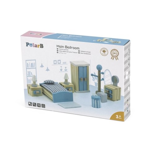 VIGA PolarB Zestaw Mebelków do Domku dla Lalek Sypialnia Viga Toys VIGA PolarB Zestaw Mebelków do Domku dla Lalek Sypialnia Viga Toys