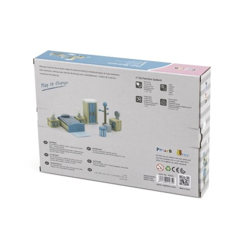 VIGA PolarB Zestaw Mebelków do Domku dla Lalek Sypialnia Viga Toys VIGA PolarB Zestaw Mebelków do Domku dla Lalek Sypialnia Viga Toys